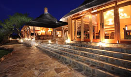 Front deck of Rhulani Safari Lodge