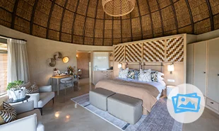 Bed in room