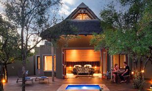 Plunge pool on suite deck at Lush Private Lodge