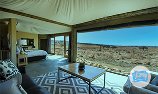 View from tent at Ndaka Safari Lodge